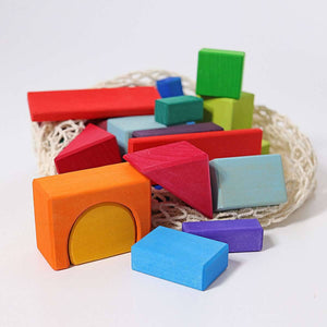 GRIMM'S 30 Colored Geo-Blocks
