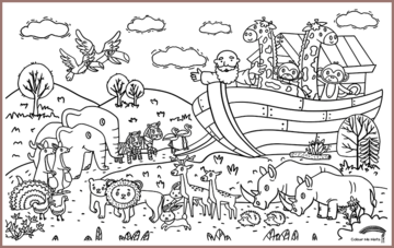COLOUR ME MATS Noah's Ark (Colouring Mat Bundle)