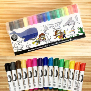 COLOUR ME MATS 15pc Broad Tip Whiteboard Markers
