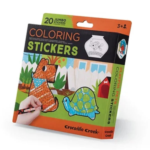CROCODILE CREEK Coloring Stickers - Playful Pets