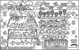 COLOUR ME MATS 123 Counting Farm (Colouring Mat Bundle) - playhao - Toy Shop Singapore