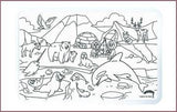COLOUR ME MATS Arctic Expedition (Colouring Mat Bundle) - playhao - Toy Shop Singapore