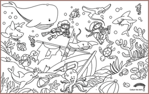 COLOUR ME MATS Deep Blue Sea (Colouring Mat Bundle) - playhao - Toy Shop Singapore