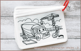 COLOUR ME MATS Emergency & Construction Vehicles (Colouring Mat Bundle) - playhao - Toy Shop Singapore