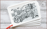 COLOUR ME MATS Emergency & Construction Vehicles (Colouring Mat Bundle) - playhao - Toy Shop Singapore