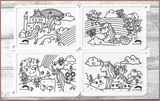 COLOUR ME MATS Magical Unicorns & Fairies (Colouring Mat Bundle) - playhao - Toy Shop Singapore