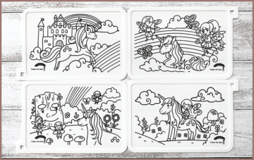 COLOUR ME MATS Magical Unicorns & Fairies (Colouring Mat Bundle) - playhao - Toy Shop Singapore
