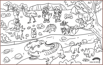 COLOUR ME MATS Outback Wander (Colouring Mat Bundle) - playhao - Toy Shop Singapore