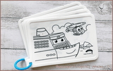 COLOUR ME MATS Passenger & Logistics Vehicles (Colouring Mat Bundle) - playhao - Toy Shop Singapore