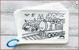 COLOUR ME MATS Passenger & Logistics Vehicles (Colouring Mat Bundle) - playhao - Toy Shop Singapore