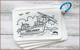 COLOUR ME MATS Passenger & Logistics Vehicles (Colouring Mat Bundle) - playhao - Toy Shop Singapore