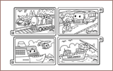 COLOUR ME MATS Passenger & Logistics Vehicles (Colouring Mat Bundle) - playhao - Toy Shop Singapore