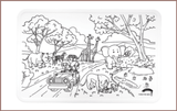 COLOUR ME MATS Safari Adventure (Colouring Mat Bundle) - playhao - Toy Shop Singapore