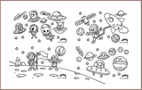 COLOUR ME MATS Space Exploration (Colouring Mat Bundle) - playhao - Toy Shop Singapore