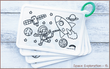 COLOUR ME MATS Space Exploration (Colouring Mat Bundle) - playhao - Toy Shop Singapore