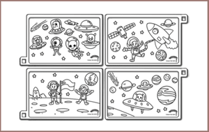 COLOUR ME MATS Space Exploration (Colouring Mat Bundle) - playhao - Toy Shop Singapore