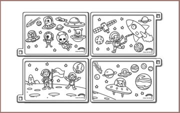 COLOUR ME MATS Space Exploration (Colouring Mat Bundle) - playhao - Toy Shop Singapore