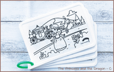 COLOUR ME MATS The Princess and the Dragon (Colouring Mat Bundle) - playhao - Toy Shop Singapore