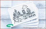 COLOUR ME MATS The Princess and the Dragon (Colouring Mat Bundle) - playhao - Toy Shop Singapore