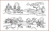 COLOUR ME MATS The Princess and the Dragon (Colouring Mat Bundle) - playhao - Toy Shop Singapore
