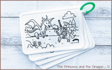 COLOUR ME MATS The Princess and the Dragon (Colouring Mat Bundle) - playhao - Toy Shop Singapore