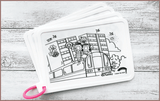 COLOUR ME MATS Timmy & Tammy Around Our Neighbourhood (Colouring Mat Bundle) - playhao - Toy Shop Singapore