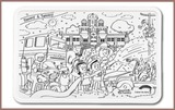 COLOUR ME MATS Timmy & Tammy At Central Fire Station (Colouring Mats Bundle) - playhao - Toy Shop Singapore