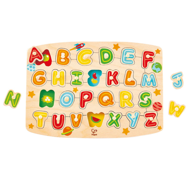 HAPE Alphabet Peg Puzzle - playhao - Toy Shop Singapore