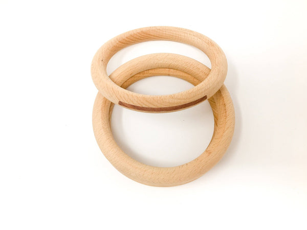 GRAPAT Big Hoops - 3 Natural wood (divisible pack) - playhao - Toy Shop Singapore