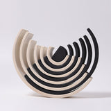 GRIMM'S 12 Piece Rainbow Large Monochrome / Tunnel - playhao - Toy Shop Singapore