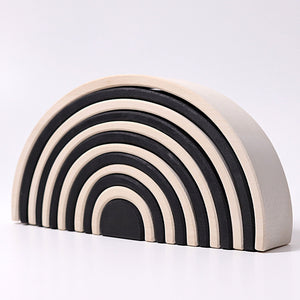 GRIMM'S 12 Piece Rainbow Large Monochrome / Tunnel - playhao - Toy Shop Singapore