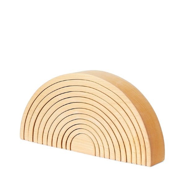 GRIMM'S 12 Piece Rainbow Large Natural / Tunnel - playhao - Toy Shop Singapore