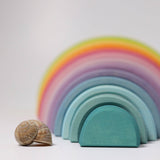 GRIMM'S 12 Piece Rainbow Large Pastel / Tunnel - playhao - Toy Shop Singapore
