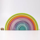 GRIMM'S 12 Piece Rainbow Large Pastel / Tunnel - playhao - Toy Shop Singapore