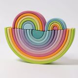 GRIMM'S 12 Piece Rainbow Large Pastel / Tunnel - playhao - Toy Shop Singapore