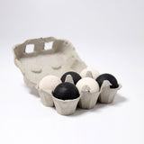GRIMM'S Balls Monochrome / 6 Wooden Balls, Monochrome. (*) - playhao - Toy Shop Singapore