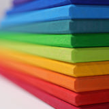 GRIMM'S Building Boards, rainbow , 11 pieces - playhao - Toy Shop Singapore