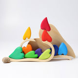 GRIMM'S Building Set Rainbow Hearts - playhao - Toy Shop Singapore