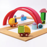 GRIMM'S Building Set Wooden Train (*) - playhao - Toy Shop Singapore