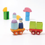 GRIMM'S Building Set Wooden Train (*) - playhao - Toy Shop Singapore