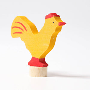 GRIMM'S Decorative Figure Yellow Rooster - playhao - Toy Shop Singapore