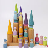 GRIMM'S Large Building Rollers Natural (*) - playhao - Toy Shop Singapore
