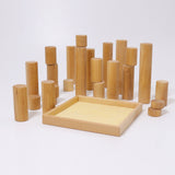 GRIMM'S Large Building Rollers Natural (*) - playhao - Toy Shop Singapore