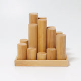 GRIMM'S Large Building Rollers Natural (*) - playhao - Toy Shop Singapore