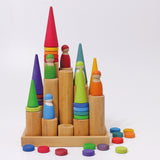 GRIMM'S Large Building Rollers Natural (*) - playhao - Toy Shop Singapore