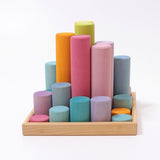 GRIMM'S Large Building Rollers Pastel - playhao - Toy Shop Singapore