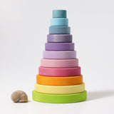GRIMM'S Large Conical Tower, pastel - playhao - Toy Shop Singapore