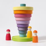 GRIMM'S Large Conical Tower, pastel - playhao - Toy Shop Singapore