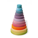 GRIMM'S Large Conical Tower, pastel - playhao - Toy Shop Singapore