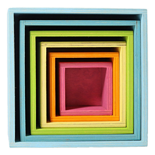 GRIMM'S Large set of boxes, Pastel - playhao - Toy Shop Singapore